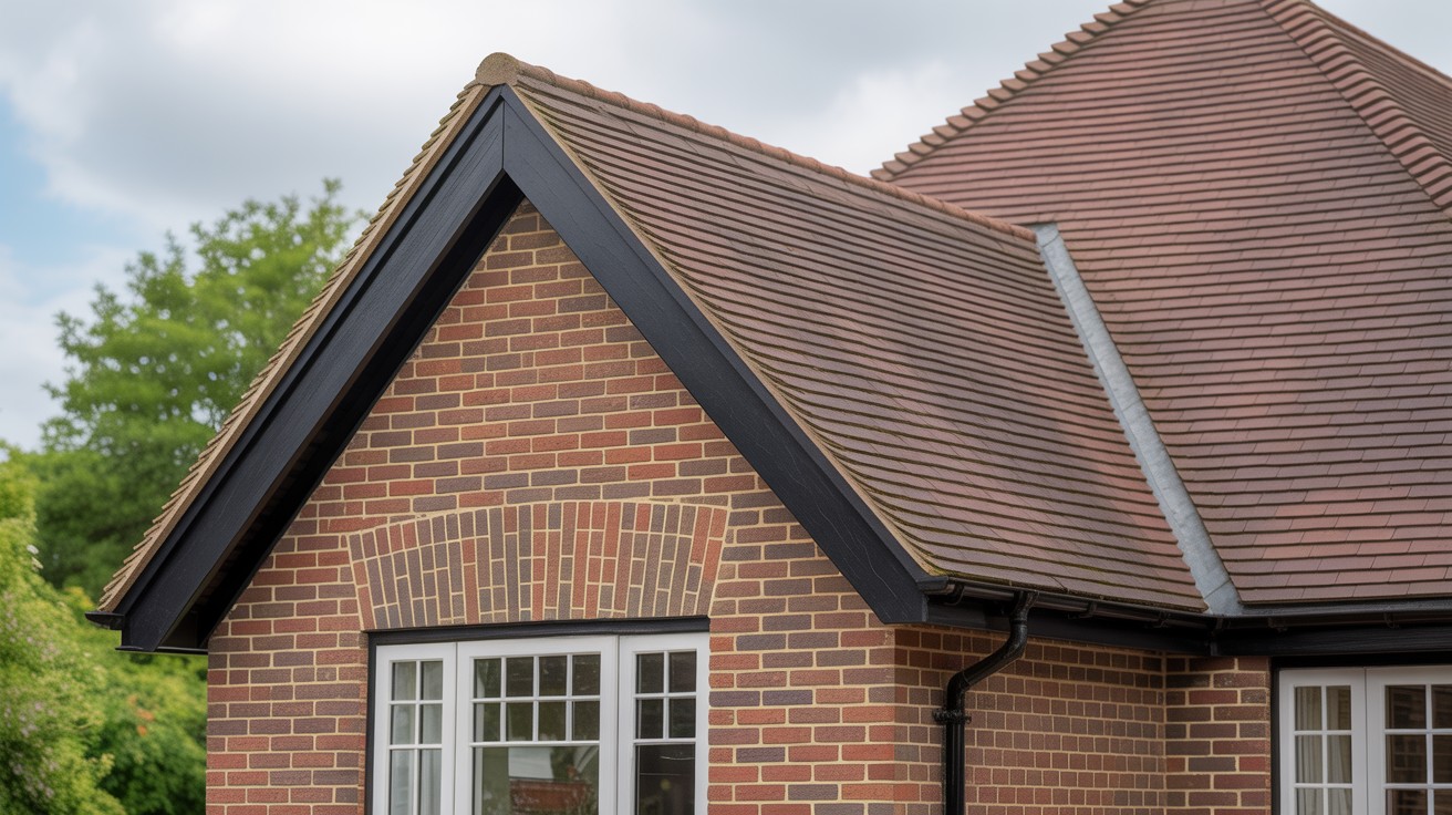 UK residential roof showing quality verge details